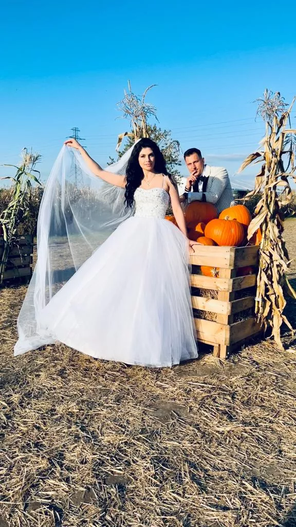 Gwiazda disco polo w sesji ślubnej inspirowanej Halloween?! Panna Młoda - Daria Budka i Pan Młody - Przemek Eratox wyglądają niesamowicie! 